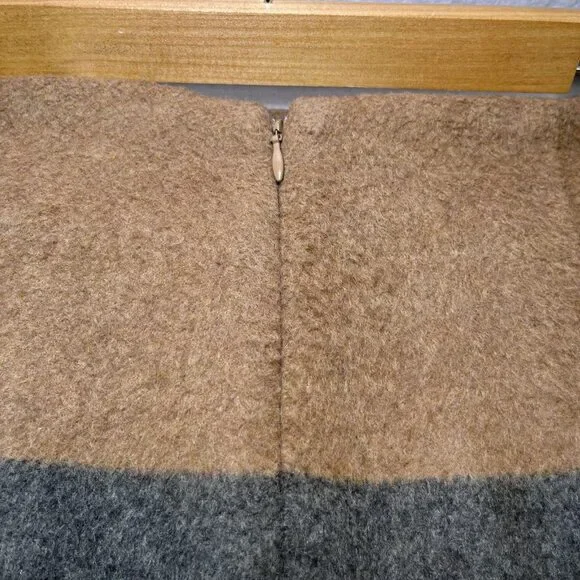 Amanda + Chelsea colorblock wool blend mini skirt womens sz 8 - Picture 3 of 9